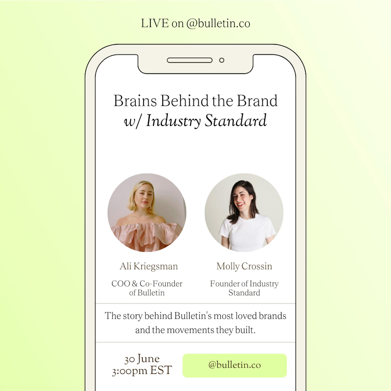 Brains Behind the Brand with @industrystandardny