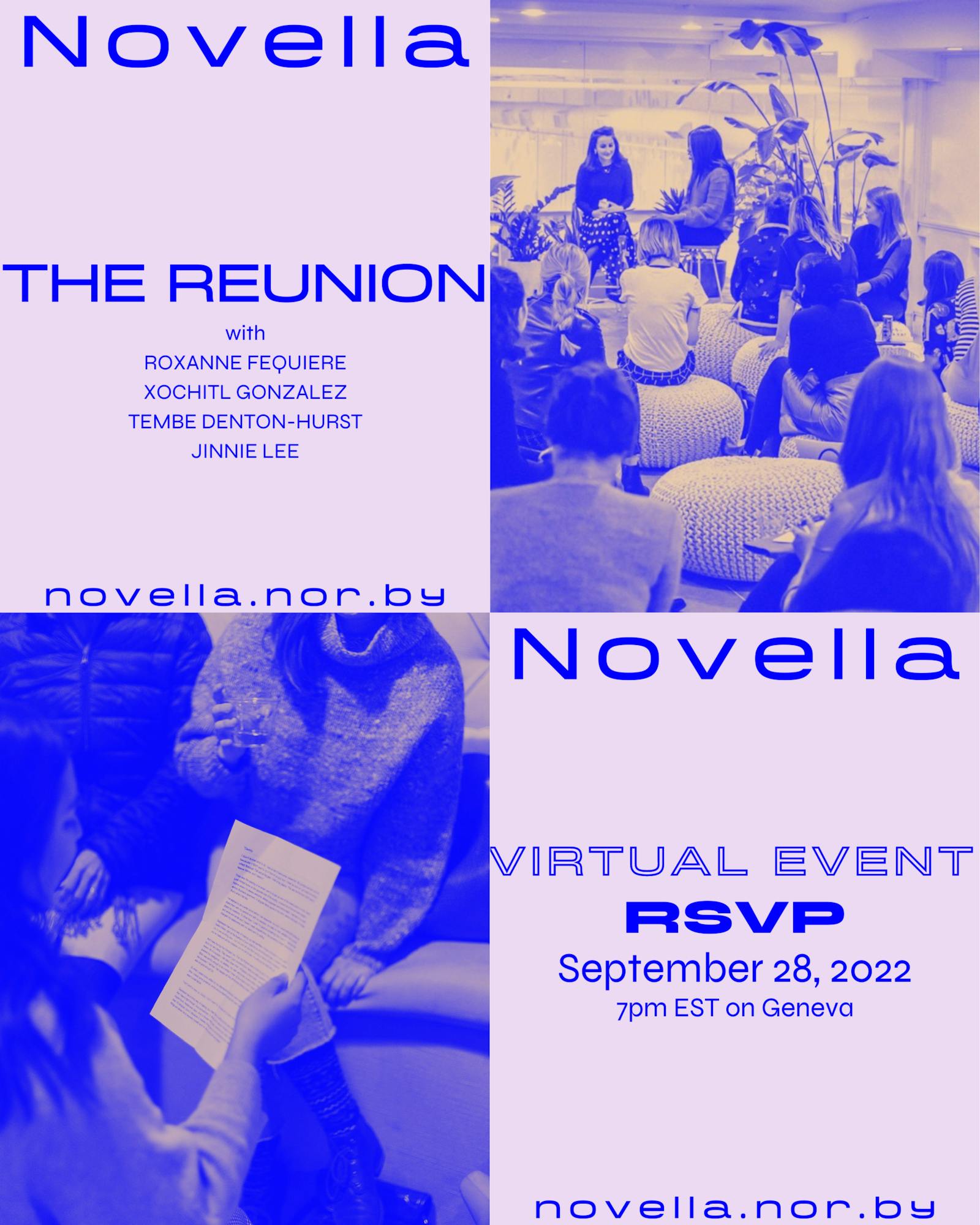 🎉 RSVP: Novella is Back! A Virtual Reunion