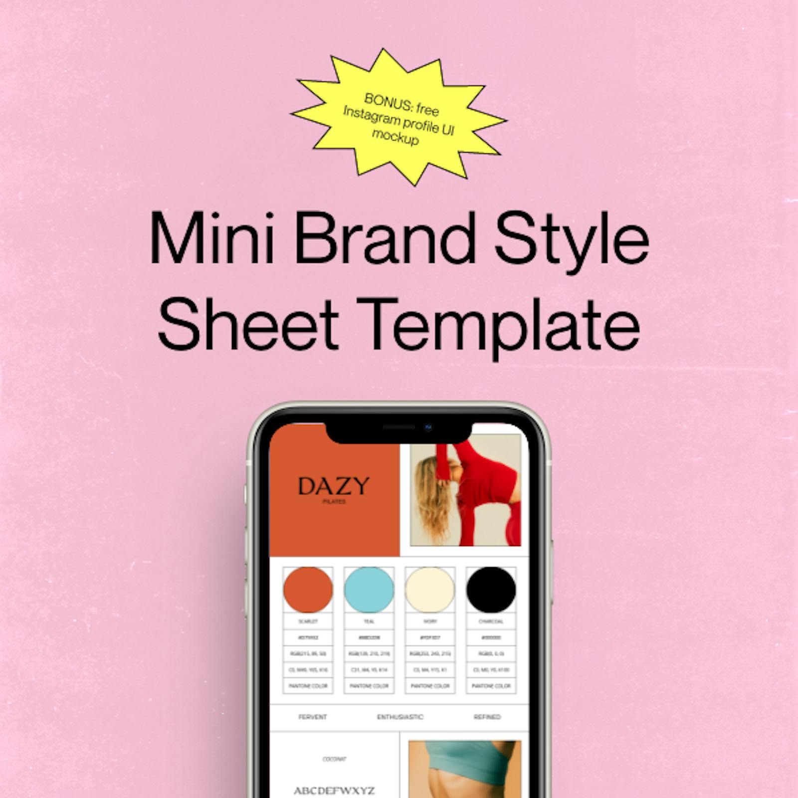 Mini Brand Style Sheet Template