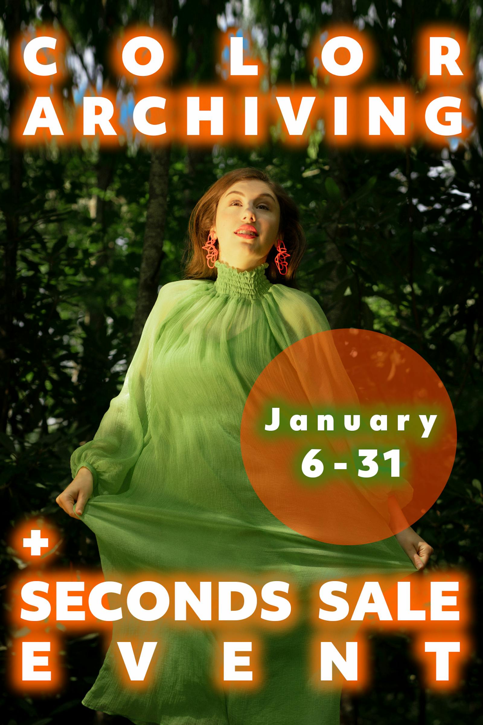 Archiving and Seconds Sale Event! 