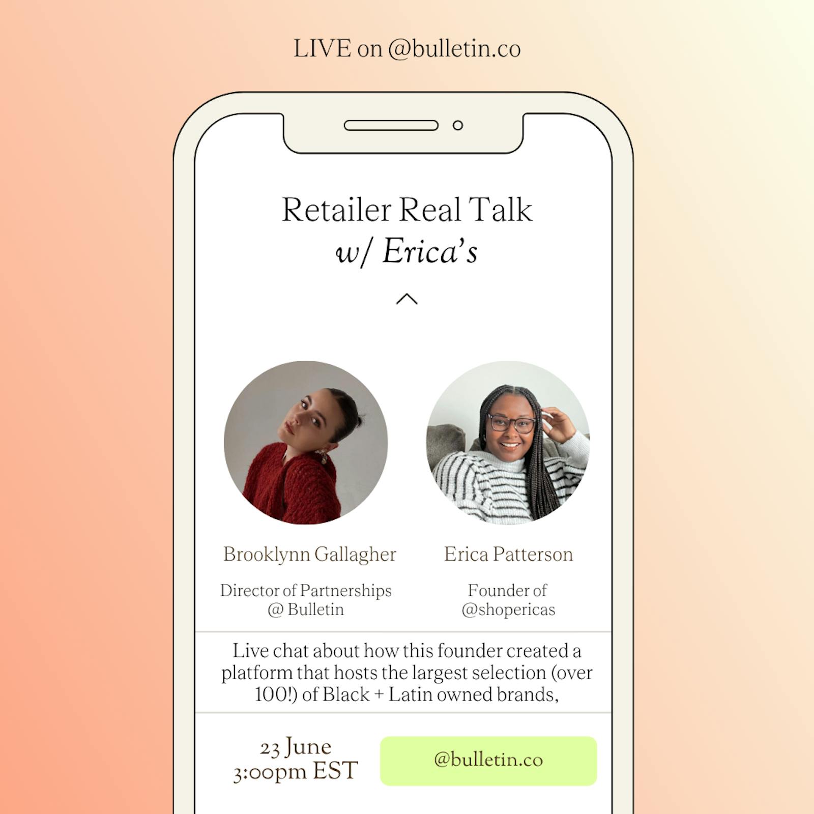 Retailer Real Talk with @shopericas