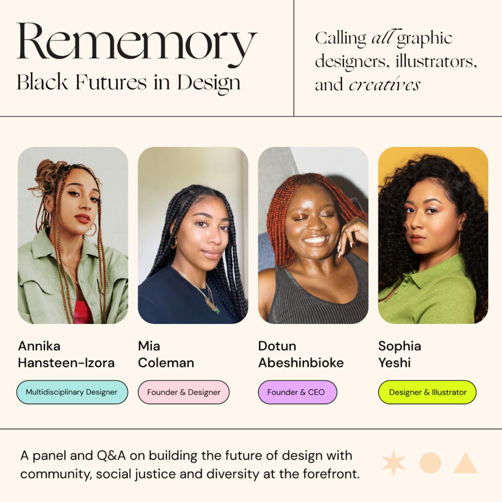 Rememory - Black Futures in Design